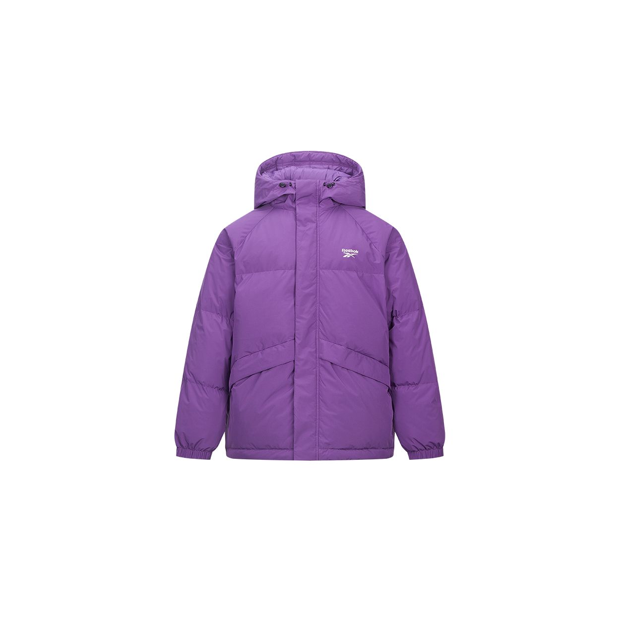 

Reebok Худи на молнии с надписью, с длинным рукавом, пуховик, унисекс, куртка, темно-фиолетовый 24FRM207UGP4 M