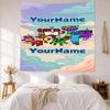 Numberblocks Custom Your Name Wall Decor Tapestry Art For Pet Memorial Birthdaywedding Party Backdrop Family Gift