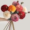 2 Heads Simulation Dahlia Flowers Real Touch Silk Fake Flowers  Living Room Decoration