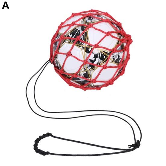 Soccer Ball Net Kicker Football Kick Trainer Nylon Mesh Bag Solo Soccer Kick Practice Training Return Trainer Net Football