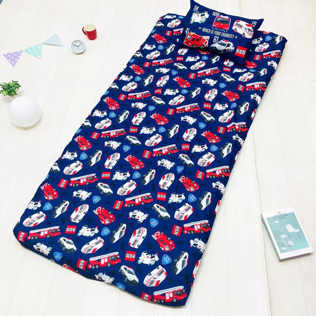 MORIPiLO Tomica Einzel-Futonbezug Einsatzfahrzeug Weich Pfirsichfarben Juniorgröße für Niedlich Polizei Feuerwehr Krankenwagen Morishita Makura (Tomica Skin) Kinder, Marineblau,