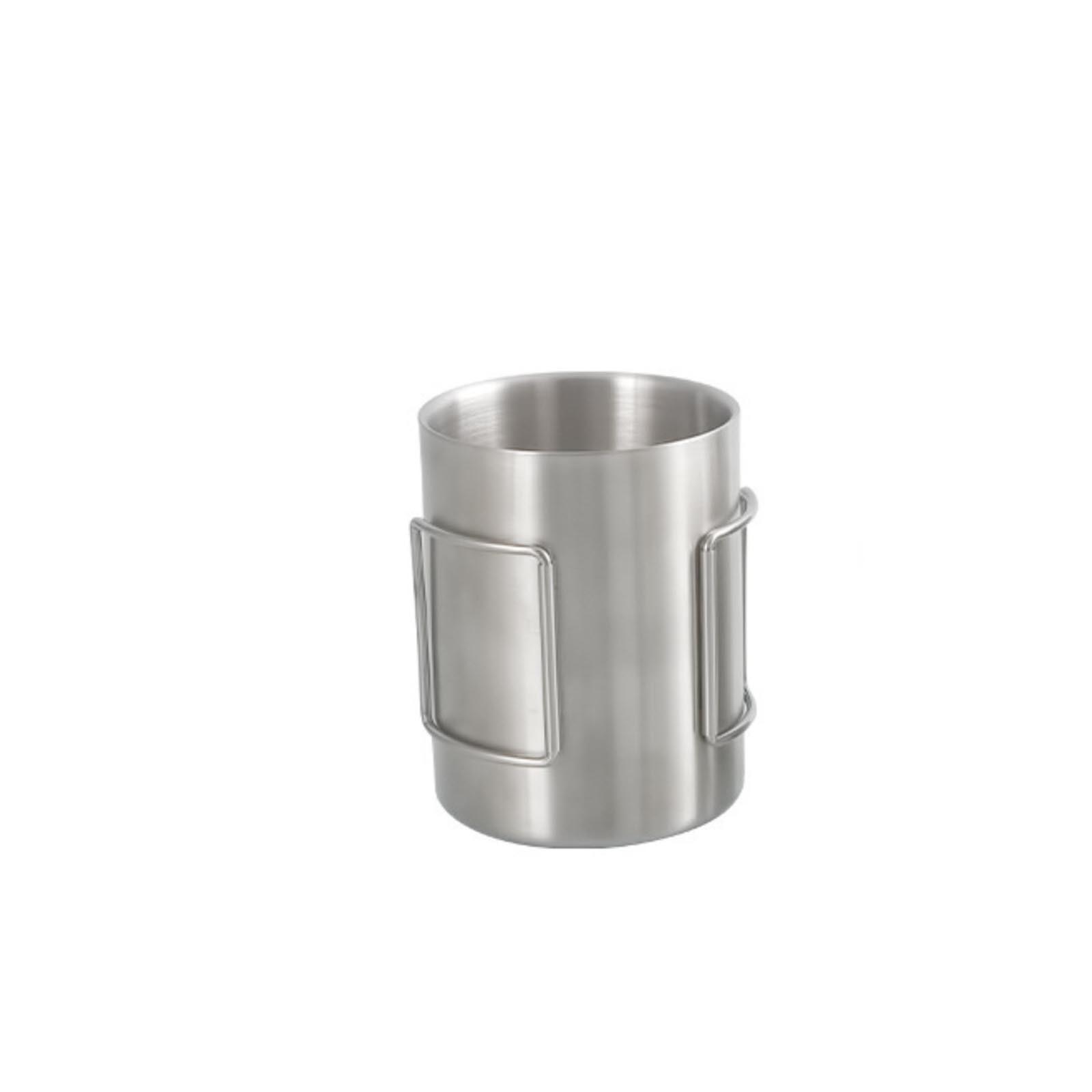 

Складная кружка для воды из нержавеющей стали для кемпинга на открытом воздухе One Size