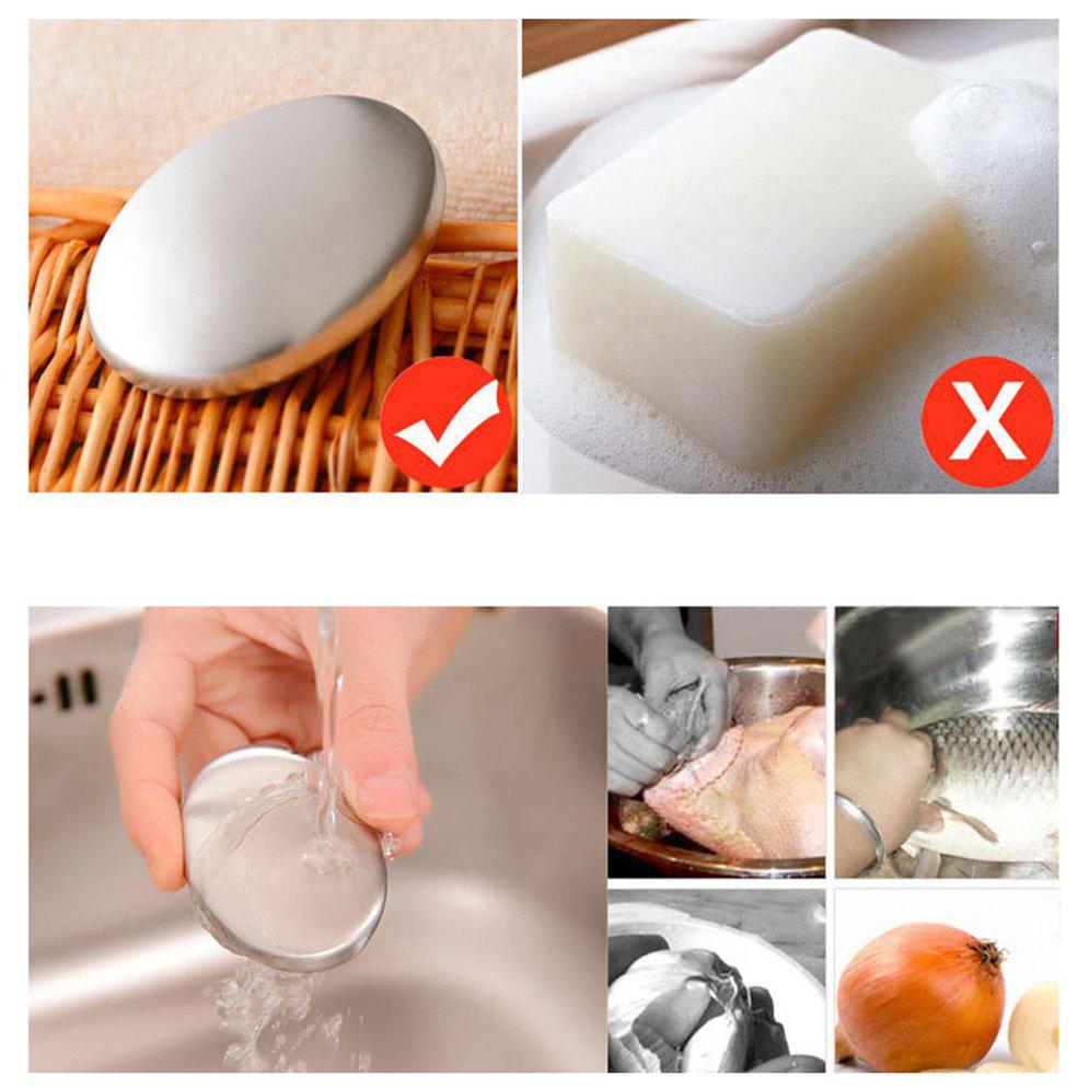 Buy KC Oval Stainless Steel Soap Removing Tasting Fishy Garlic Smell