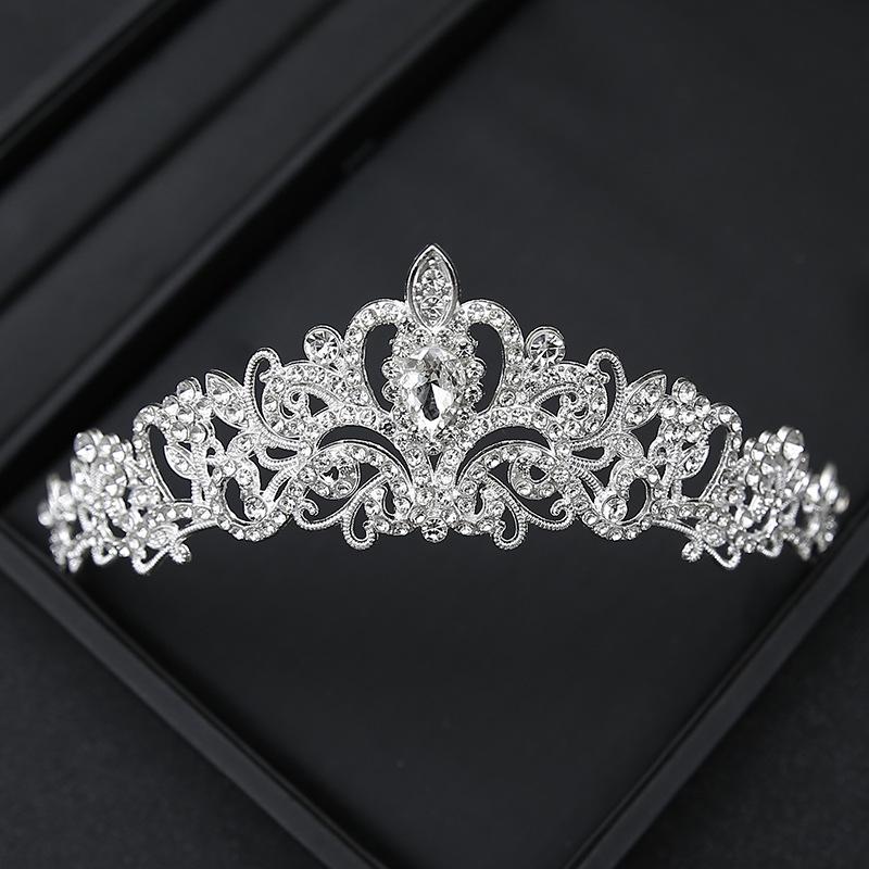 Crown Tiara Bride  Rhinestone Crown  Wedding Dress  Adult Ceremony Birthday  Princess Hair Accessories  Children