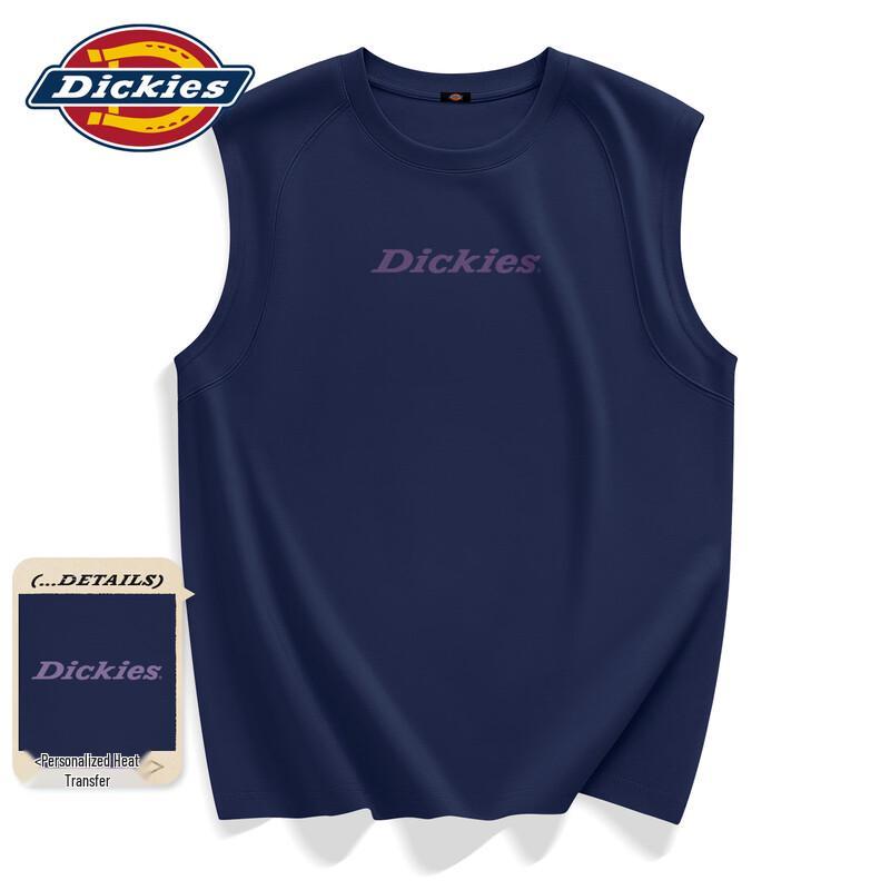 Мужская безрукавка Dickies из плотного хлопка с графическим принтом-буквой 4XL