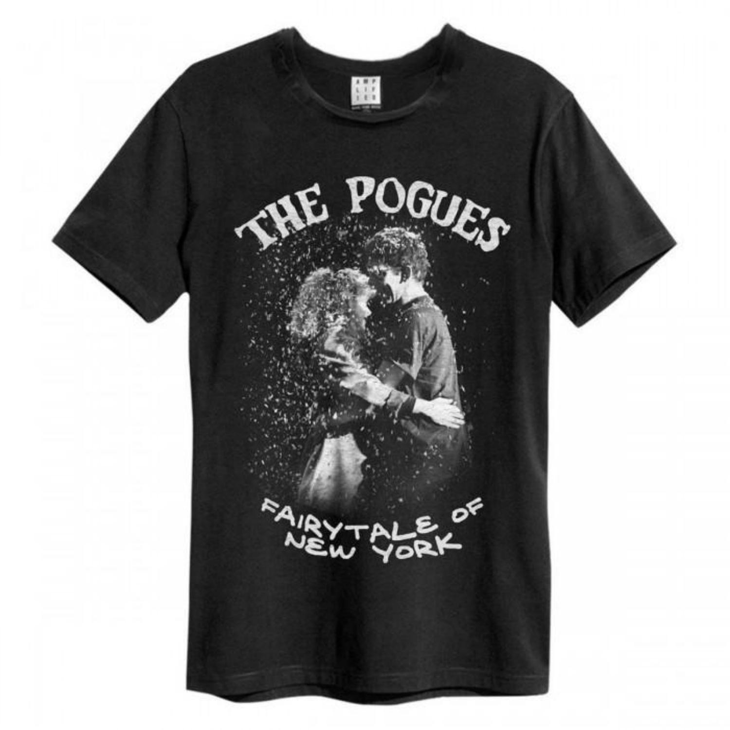 Amplified Unisex Adult Fairytale Of New York The Pogues T-Shirt S