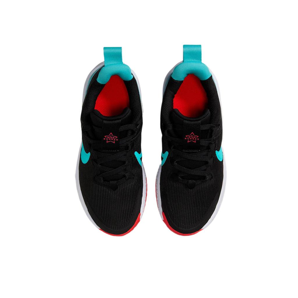 Nike Star Runner 4 PS Black Dusty Cactus Kids Sneakers Bright-Crimson White DX7614-009