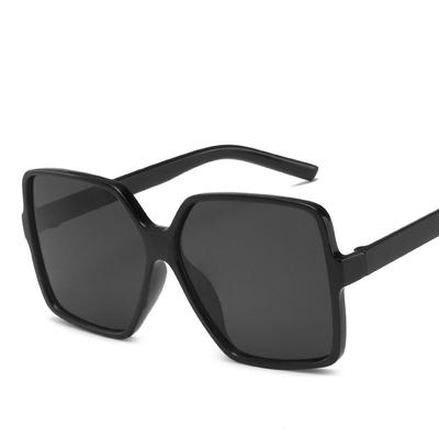 Mode Klassische Übergroße Sonnenbrille Frauen Quadratische Gläser Fahren Im Freien Gradienten Reise Spiegel Sonnenbrille Kunststoff Rahmen Uv400