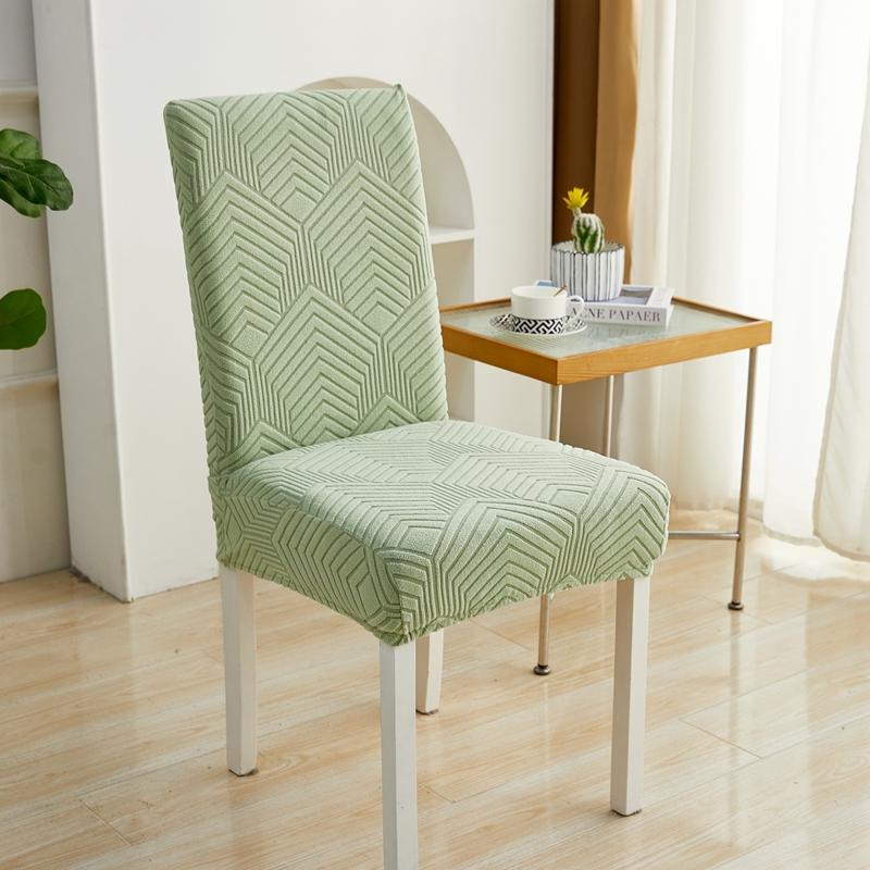 Jacquard Stretch Dining Chair Covers Set, Elastic Slipcovers for Kitchen & Dining Table, Universal Fit (1/2/4/6/ Pieces)