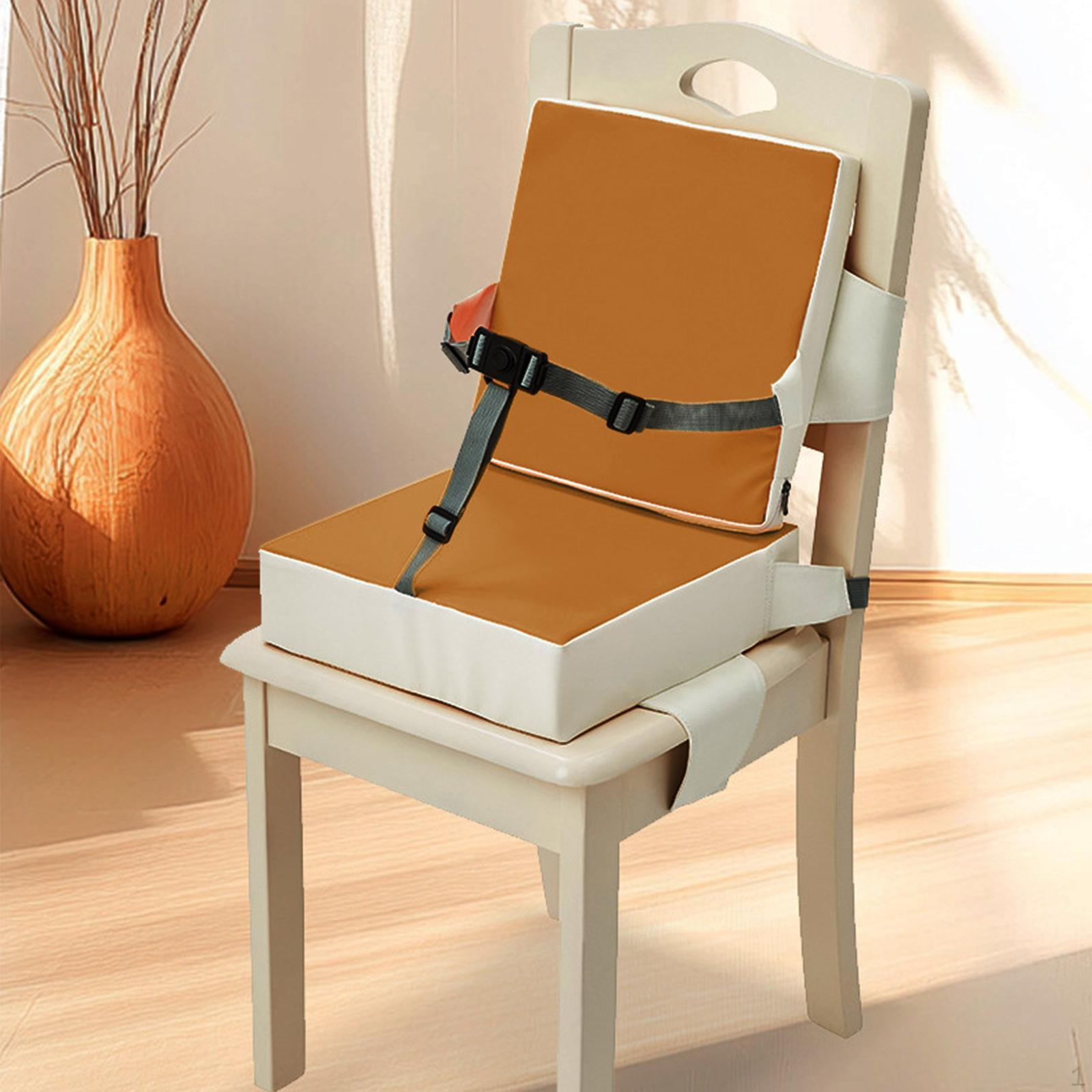 

Подушка-бустер для детского сиденья, нескользящая, эргономичная, для столовой на открытом воздухе, дома, серая жёлтый