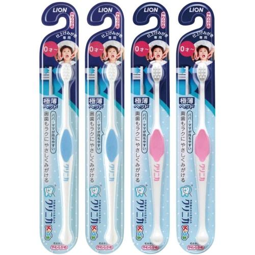 

[.co.jp Exclusive] [Bulk Purchase of 4] Clinica Kid s Toothbrush, Ages 0+, Finishing Brush, 4 Brushes (Colors Not Available)