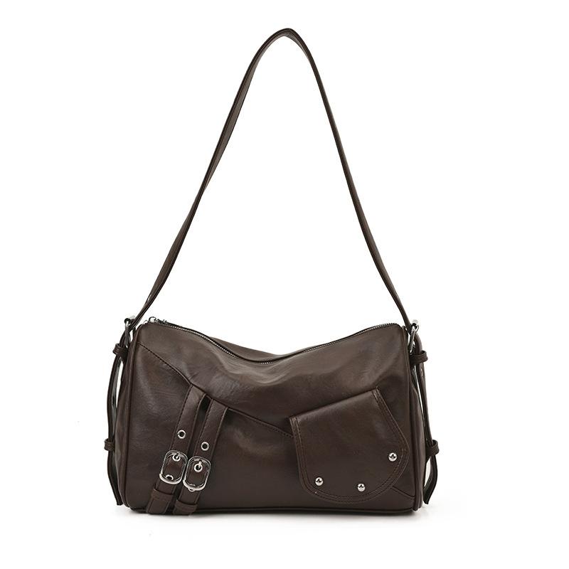 Retro Fashion 2025 New Large-capacity Commuter Tote Bag Light Luxury Niche High-end Messenger Bag Shoulder Bag