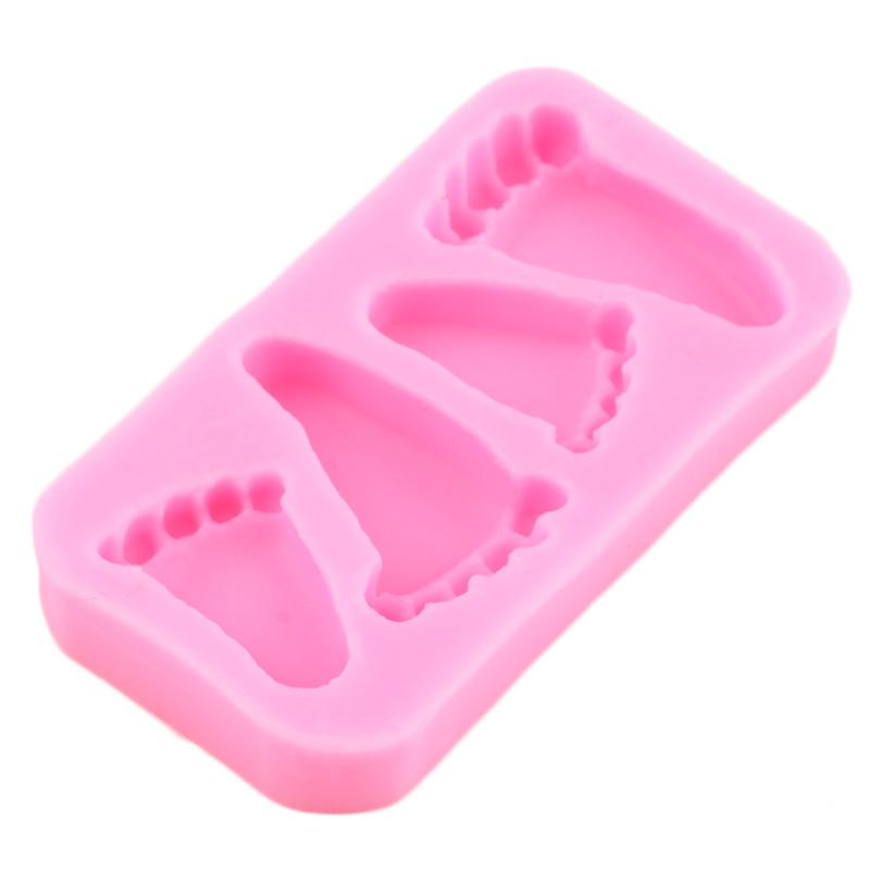 Baby Silicone Moulds Baby Foot Fondant Mould Cake Decorating Tools Baby Hand Cupcake Mould Chocolate Candy Resin Clay Moulds