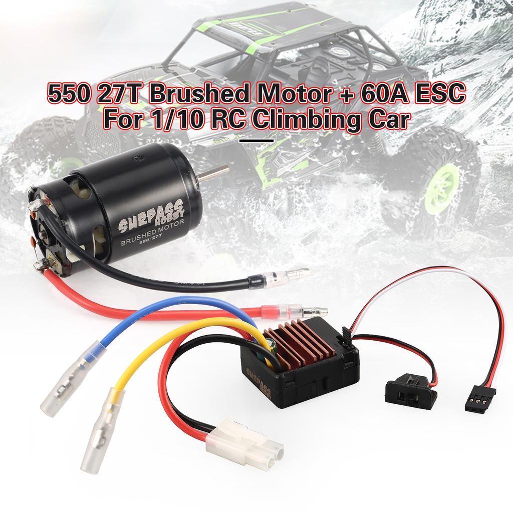 Buy Icoco New Outdoor Trend 550 27T Brushed Motor 60A ESC for HSP HPI