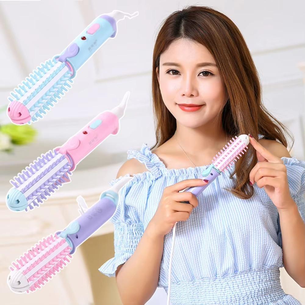 2-in-1 Mini Curling Iron Straightening Electric Curling Wand New Hair Curler  Student Dormitory