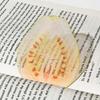 Durable Acrylic Bookmark Simulation Fruit Transparent Book Reading Marker Clear Book Pages Mark Tool Reading Gift