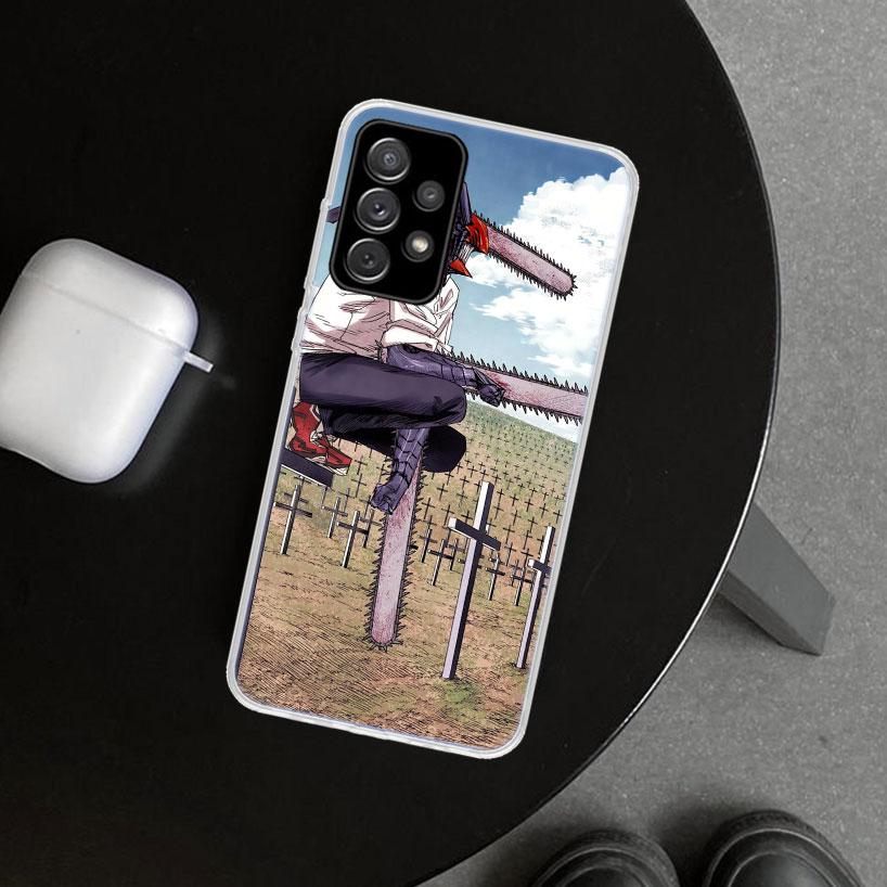 Chainsaw Mans Denji Phone Case Cover for Samsung Galaxy A12 A22 A32 A52 A72 A02S A51 A50S A31 A20S A10S Note 20 Ultra 10 Plus Ga