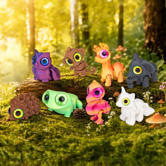 Christmas Advent Calendar for Kids 3D Printed Animal Calendar, 24-Day Dinosaur Ocean Land Countdown Box Holiday Figure Set, Decor,