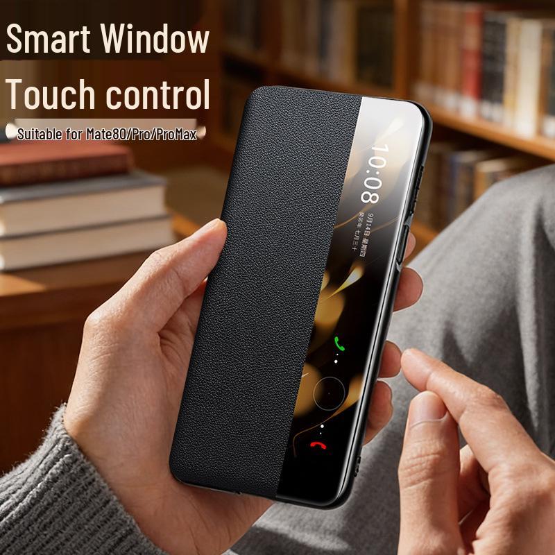 Qiali Huawei Mate 80 Pro Max Magnetic Flip Leather Case with Smart Sleep and RS Protection