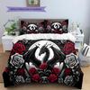 Set Copripiumino Trapuntato con Fantasia Cartone Animato Federa Decorazione per la Casa Regalo di Compleanno (1 * copripiumino + 2 * federa, senza nucleo)