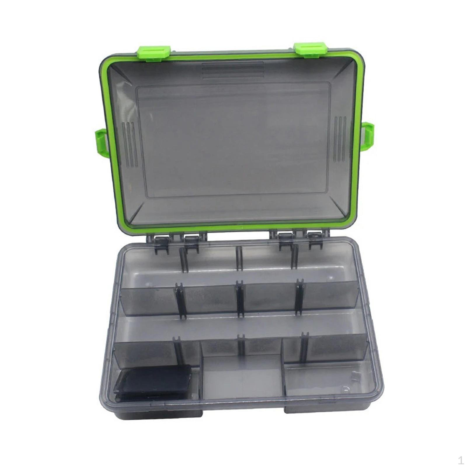 

Коробка для рыболовных снастей, контейнер, лоток, держатель для вещей, портативное оборудование, органайзер, чехол, инструменты зелёный