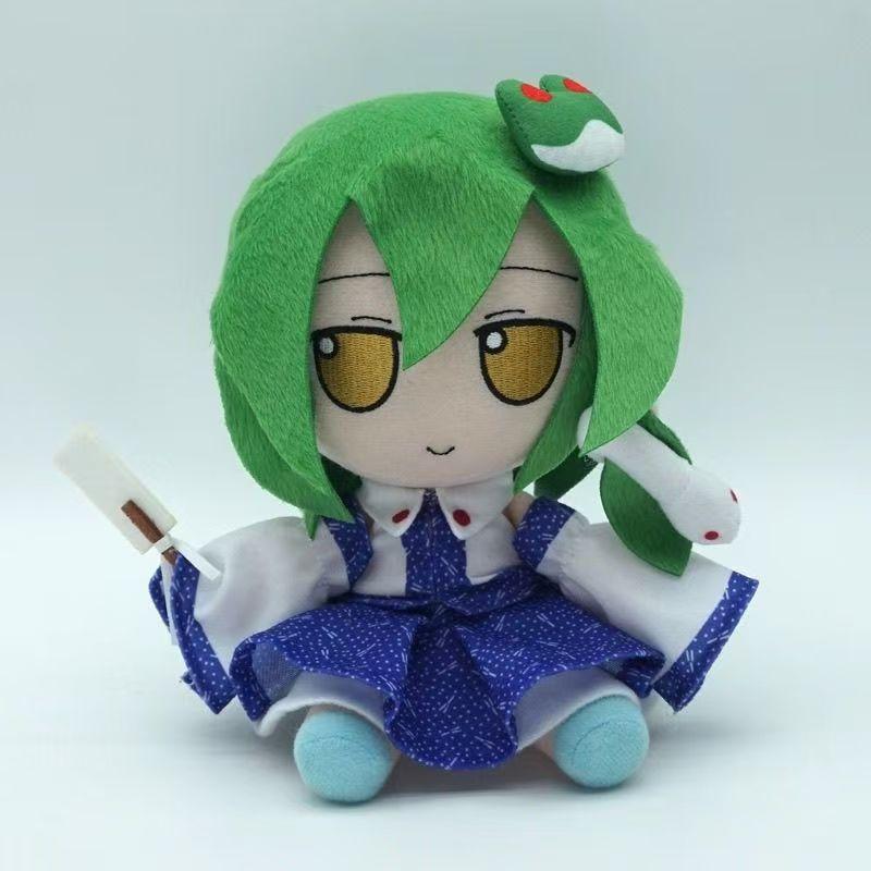 

Touhou Project Fumo Plush Doll Set 6pcs Patchouli Sanae Sakuya Reimu Yuyuko Yukari Anime Characters Soft Stuffed Toy for Fans Birthday Gift Home Decor 15cm зелёный