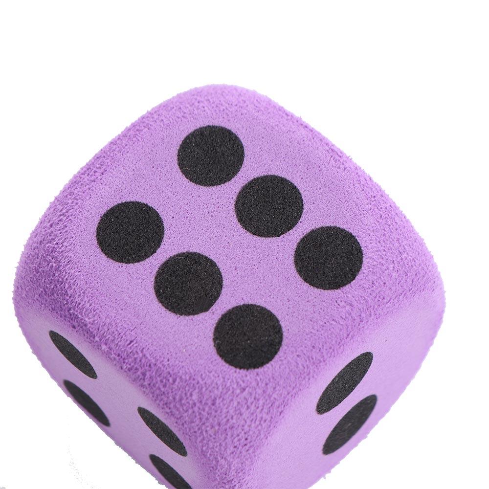 Soft Sponge Solid Dice Elastic 3.8cm Dot Dices Amusing Props Foam Dot Dice  Math Teaching