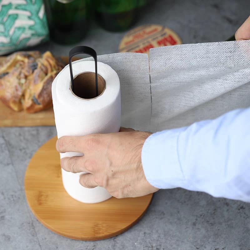 1ks dřevěný držák na papíry, kuchyňská organizace, volně stojící držák na kapesníky do kuchyně, koupelny
