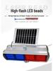 Red & Blue Flashing Road Safety Warning Lights for Construction & Maintenance Vehicles
