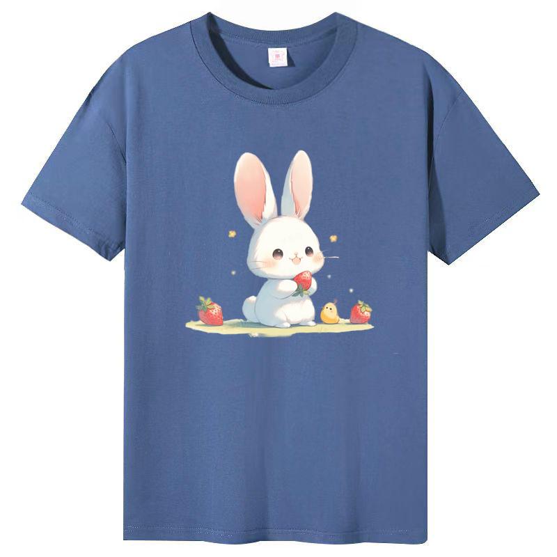 Summer New Korean Pattern Short-sleeved T-shirt Female Student Tops