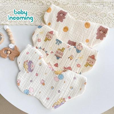Bavoir pour bébé en gaze de coton à six épaisseurs et protège-ventre