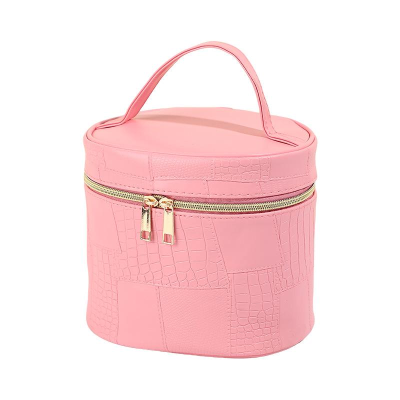 

Women s Cosmetic Bags Large Capacity Travel Makeup Case Organizer For Women Toiletry Bags Zipper Makeup Case Pouch Toiletry Bags 17x13x15.6cm розовый
