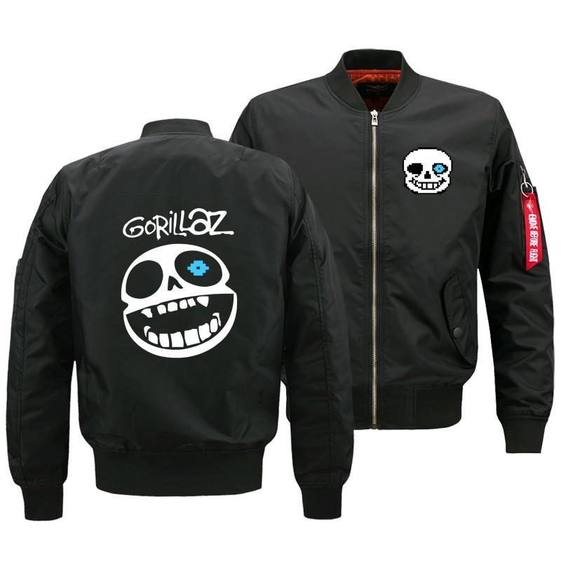 Supremeforce Undertale Sweatshirt Sans Graphic Air Force Pilot Jacket Young Men