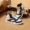 Anta Kids Comfortable Versatile Lightweight Shock Absorbing High Top Sneakers Kids Sneakers White Black Pink A22439908-3
