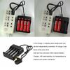 4 Slots Charger Li\-ion Battery 4\.2V EU/US/UK Plug Wired Indicator light Fashlight 4\*18650 batteries Charger Charging Cable