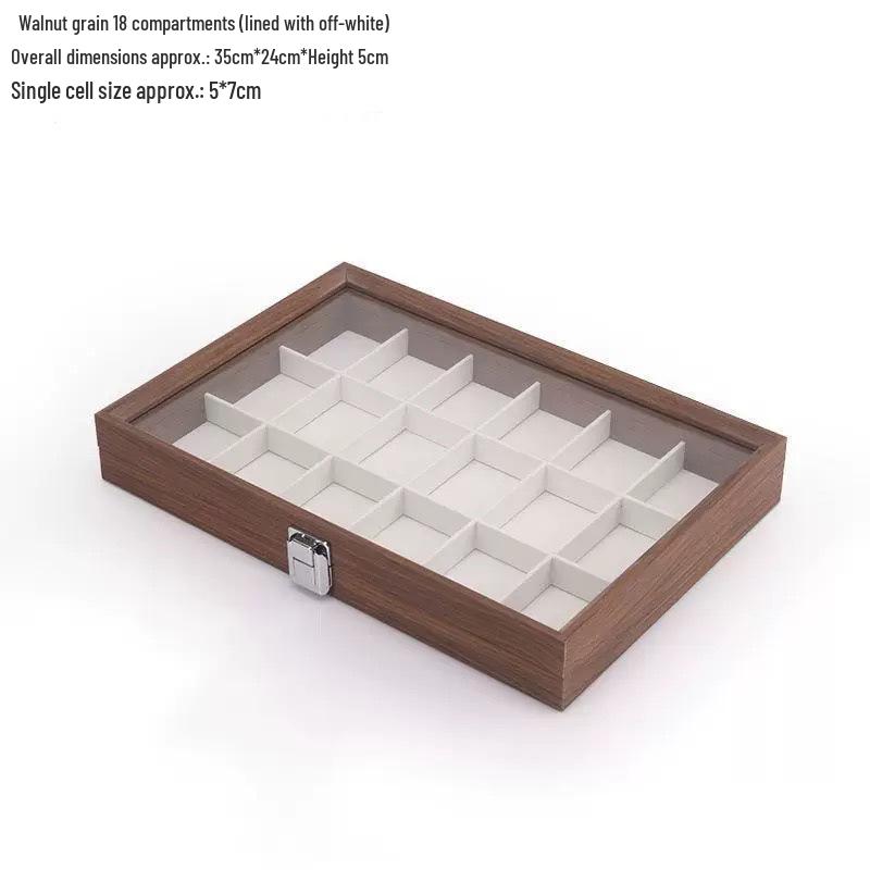 Windproof Lighter Display & Storage Box, Transparent Dustproof Cover, Large Capacity