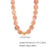 Fashion Colorful Acrylic Big Beads Heart Pendant Necklace for Women, Creative Clavicle Chain Necklace, Statement Trendy Jewelry