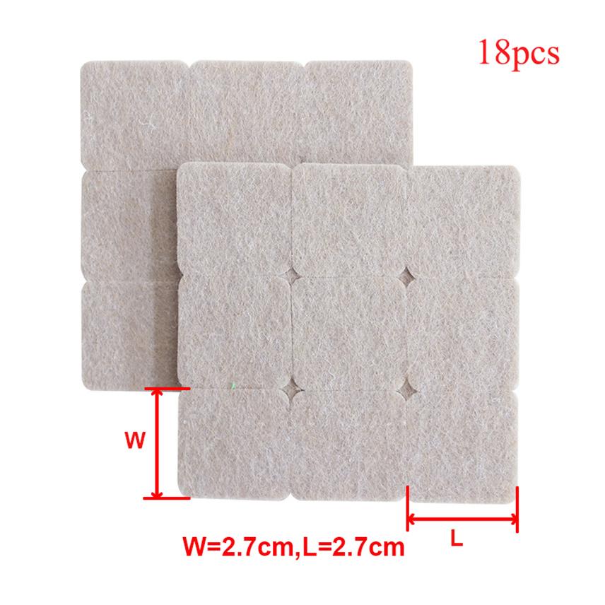 Self Adhesive Felt Chair Leg Protectors Chair Pad Furniture Feet Mute Chair Stoppers Anti-Slip Pad Round Table Foot Caps for Leg