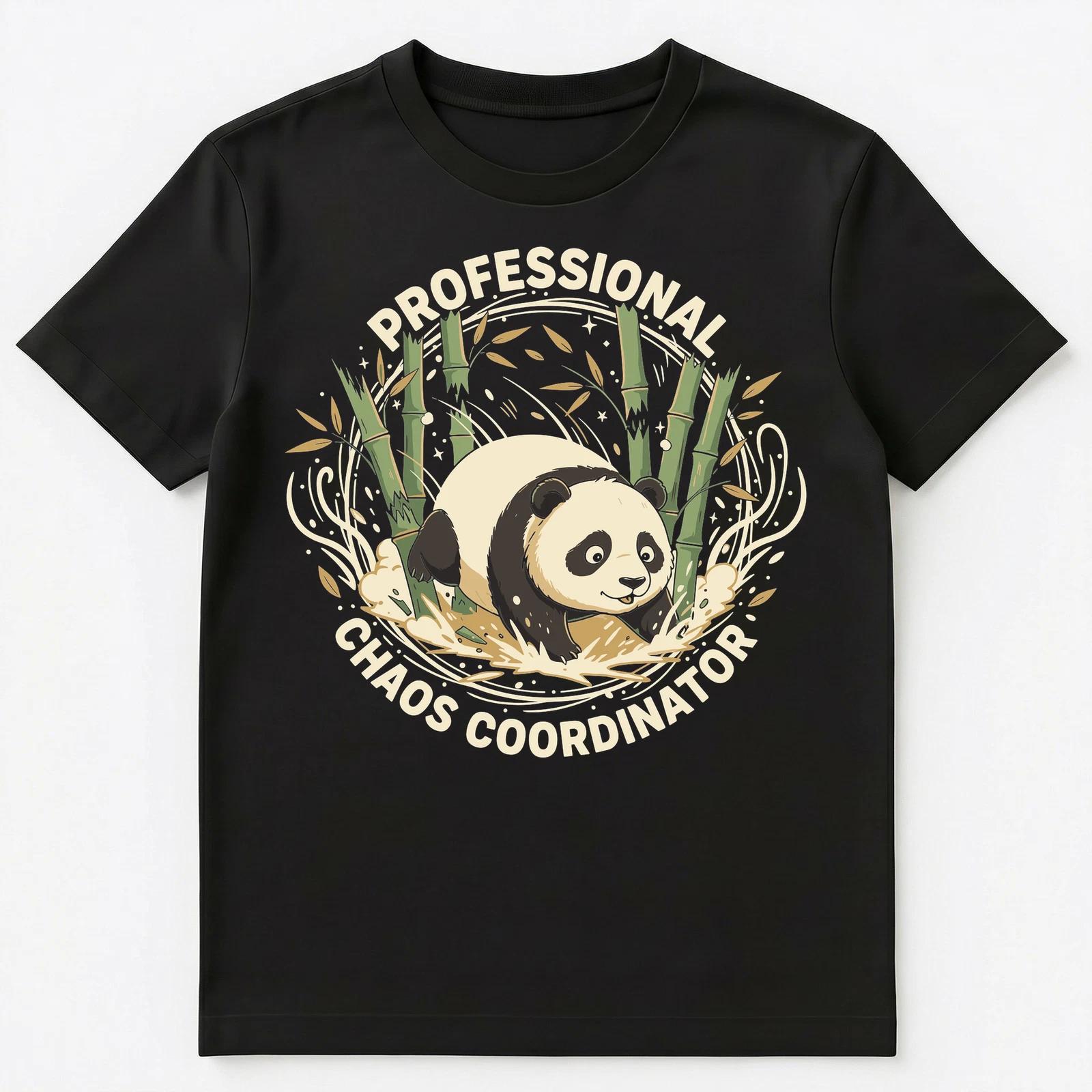 Panda Chaos Coordinator Funny Humor Unisex T-Shirt S