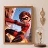DIY Diamond Painting 5d Full Diamond Cross Stitch Diamond Living Room Bedroom Decorative Painting Incredibles Action Movie Scene