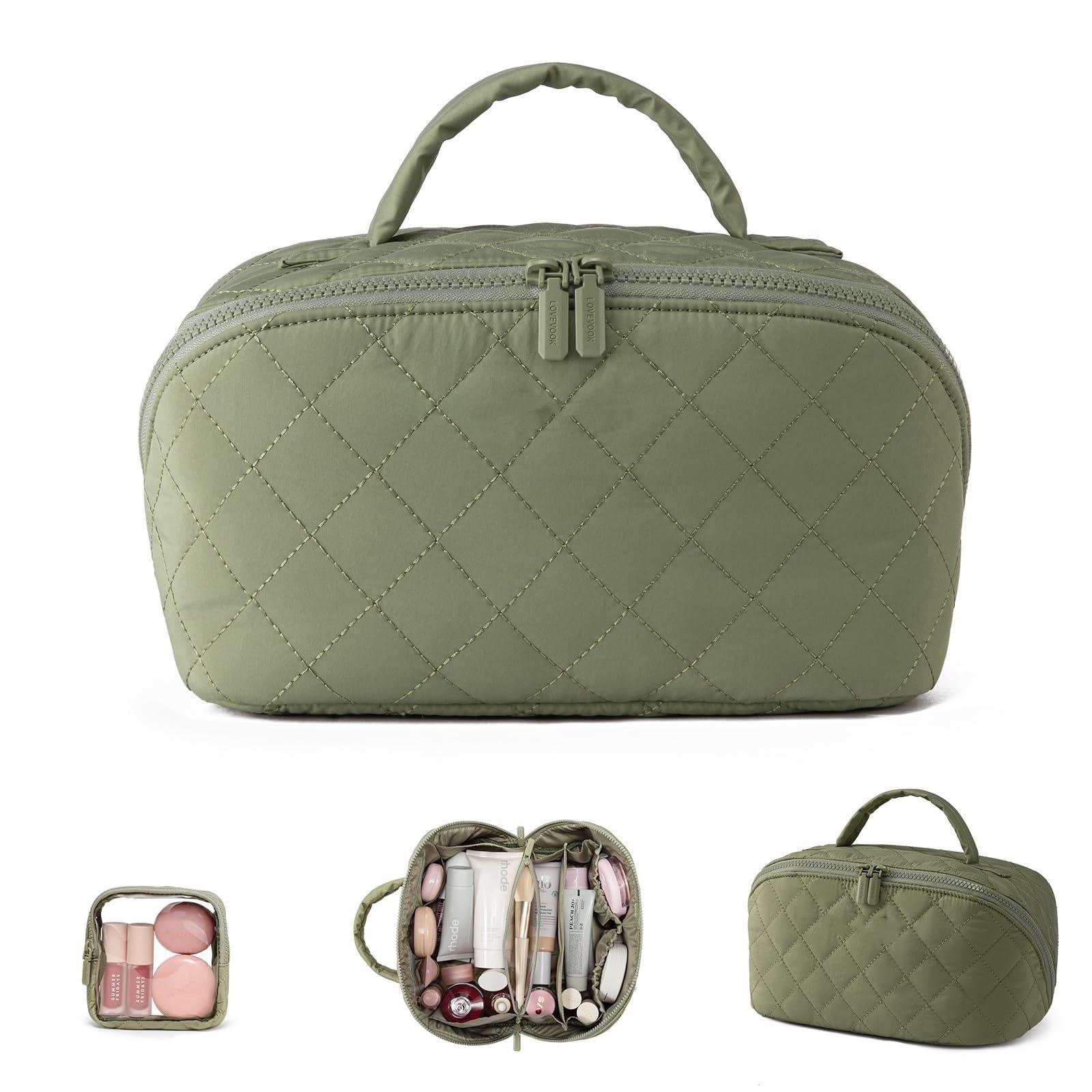 

Large Capacity Makeup Organizer Bag Travel Portable Cosmetic Case 25*14*13cm