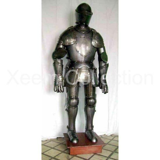 

Рыцарский носимый доспех Боевой костюм крестоносца Полный костюмный доспех