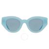 Meadow Blue Cat Eye Ladies Sunglasses Be4390f 408680 47