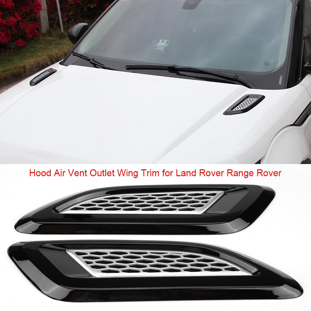 Exterior Hood Air Vent Outlet Wing Trim for Land Rover Range Rover/ Range Rover Sport /Evoque/Discovery 4/Freelander 2