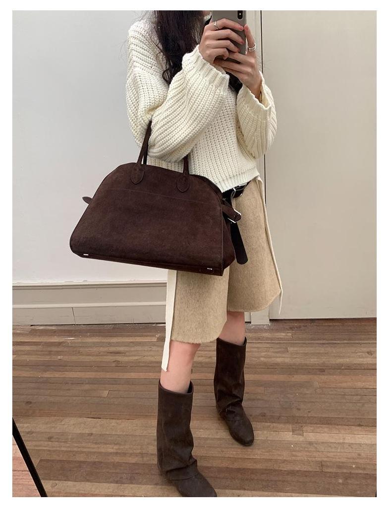 French Lazy Style High Neck Sweater: Tie-Up Knit Top for Women with Loose Long Sleeves