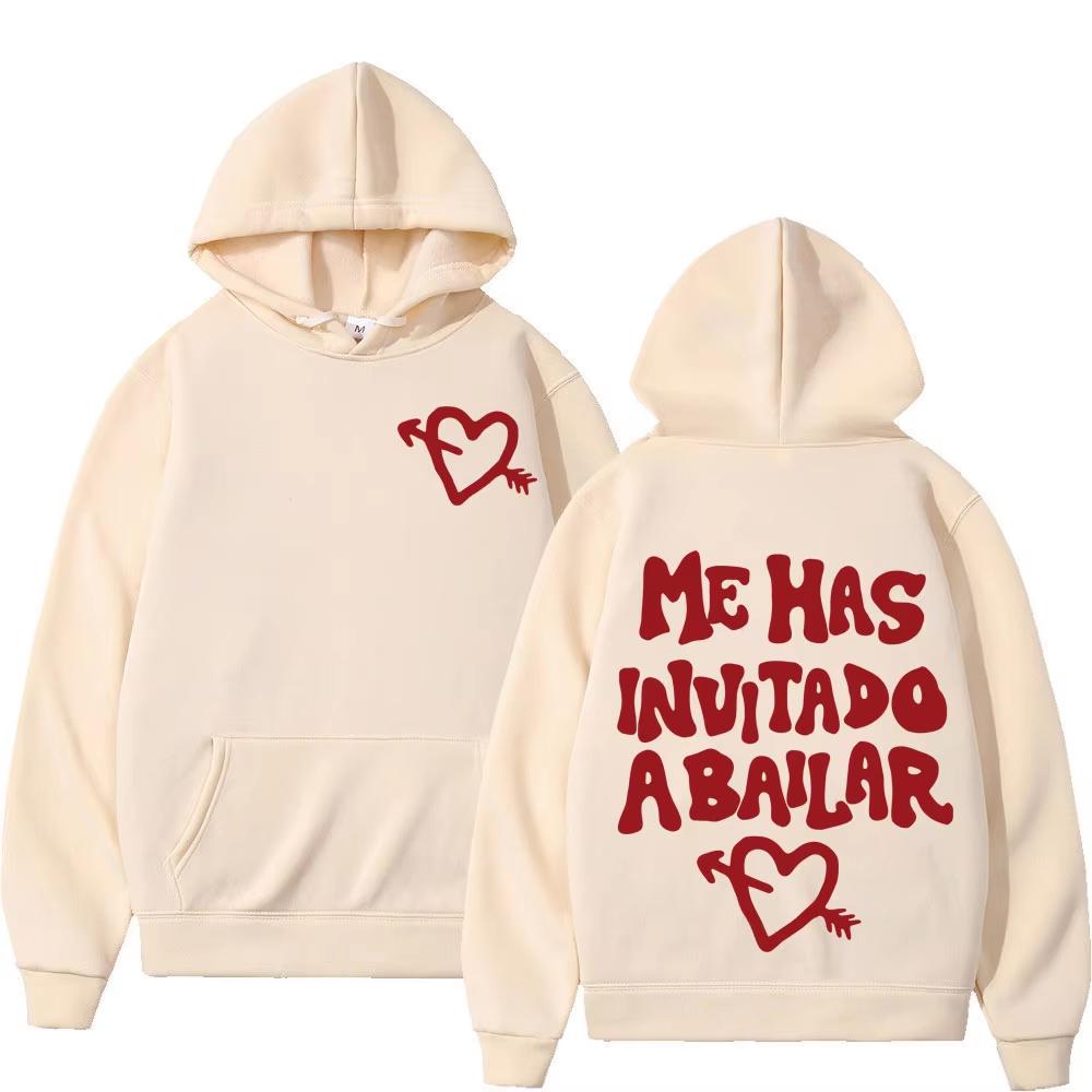 Sudadera con capucha gráfica Dani Fernandez Unisex Harajuku Oversize Vintage Hip Hop Manga Larga Casual Pullover Sudadera de calle Estética Moderna Top de forro polar