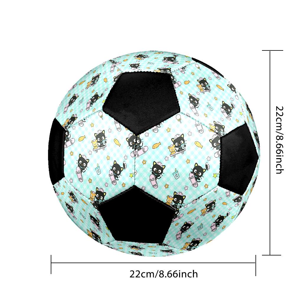 Chococat Soccer Ball Colorful All Ages Machine Stitched PVC Competition Ready Durable High-Bounce.SIZE5