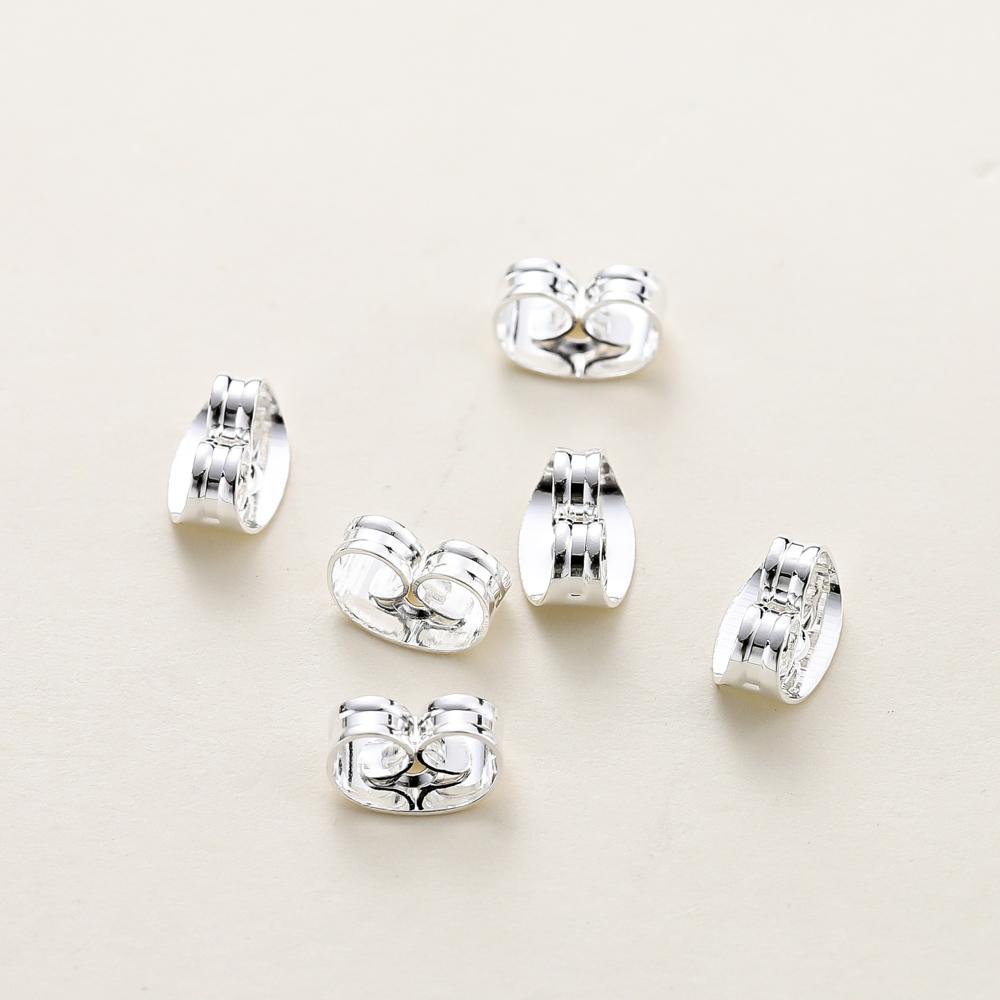 

50pcs 14K/18K Gold Plated Small Size Earing Back Stopper Butterfly Earing Plug For DIY Jewelry Making Earing Pendant Finding 3.5x5mm hole0.8mm серебряный