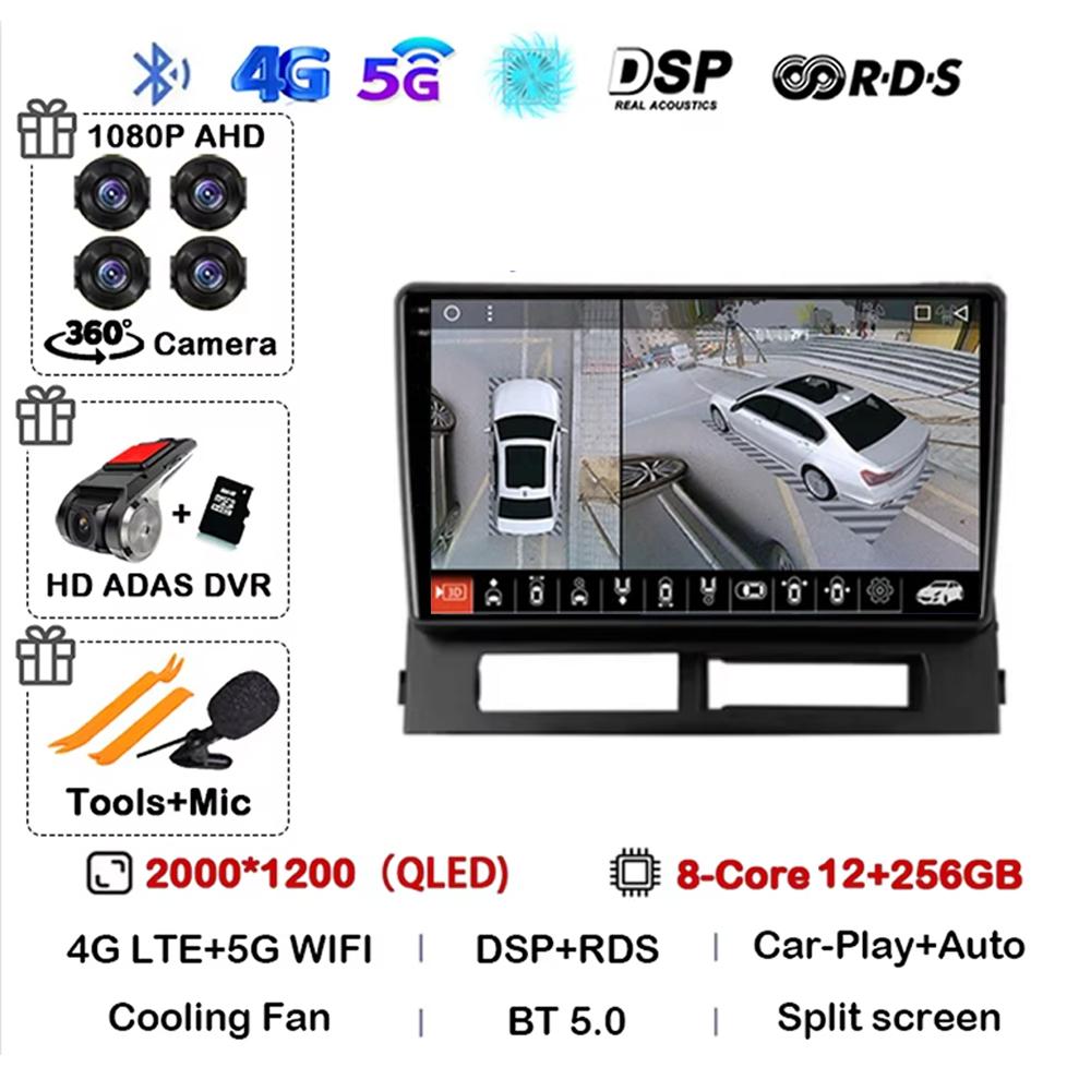 Carplay For Toyota Prius XW20 II 2 2003 - 2011 Android 14 Android Auto 2DIN Autoradio Lettore Unità principale GPS Stereo Multim