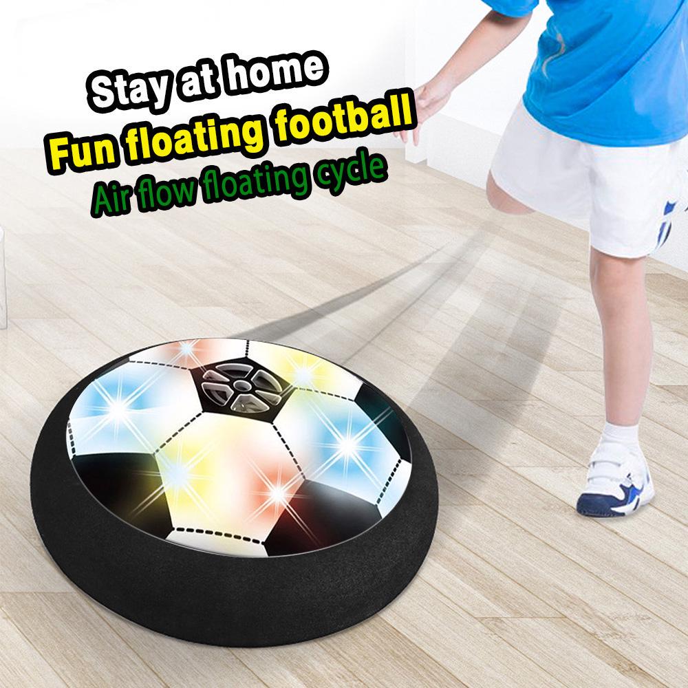 Air Soccer Power Disk Indoor Game Air Cushion Hover Football Toys Baby Light Led